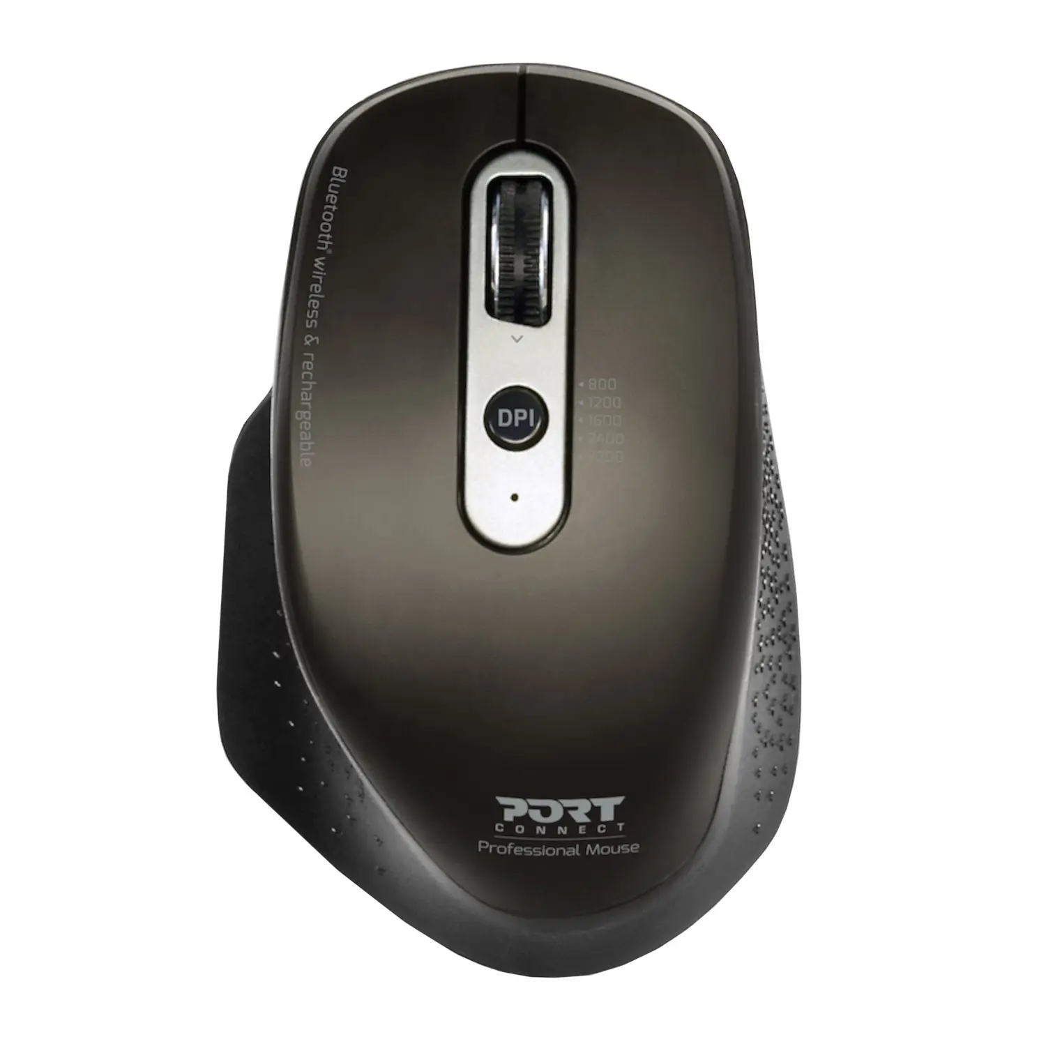 Port Connect Bluetooth Wireless and Rechargeable Executive Mouse - Black