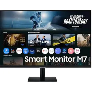 Samsung LS32FM700 32'' 4K UHD Flat Smart Monitor (16:9); 3840 x 2160; 60Hz; 3000:1 static; 4ms (GTG); 2 x 5W Speaker; 1xUSB-C; 2