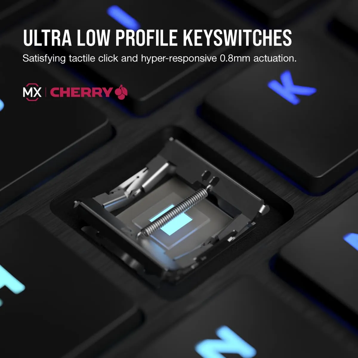 Corsair K100 AIR WIRELESS RGB Ultra-Thin Mechanical Gaming Keyboard - CHERRY MX Ultra Low Profile - Black