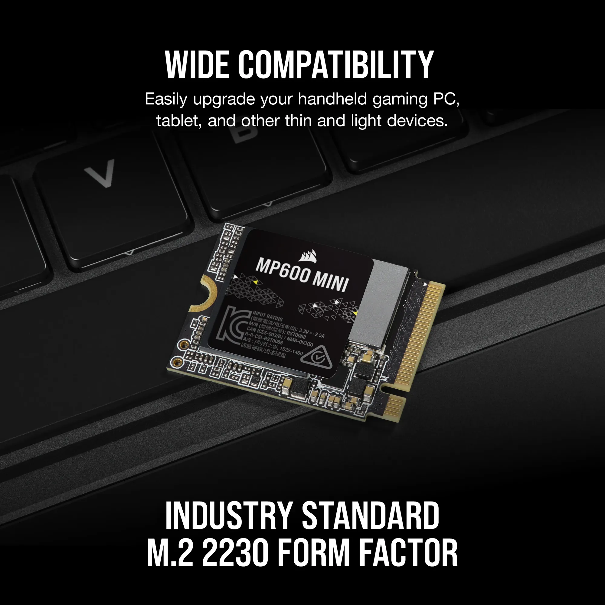 Corsair MP600 MINI 1TB M.2 NVMe PCIe Gen. 4 x4 SSD; Read Up To 4800MB/s; Write up to 4800MB/s