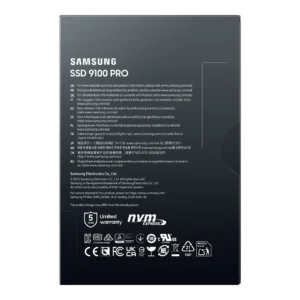 SAMSUNG MZ-VAP2T0BW 9100 PRO 2 TB NVMe SSD - Read Speed up to 14 700 MB/s; Write Speed to up 13 300 MB/s; Random Read up to 1 85