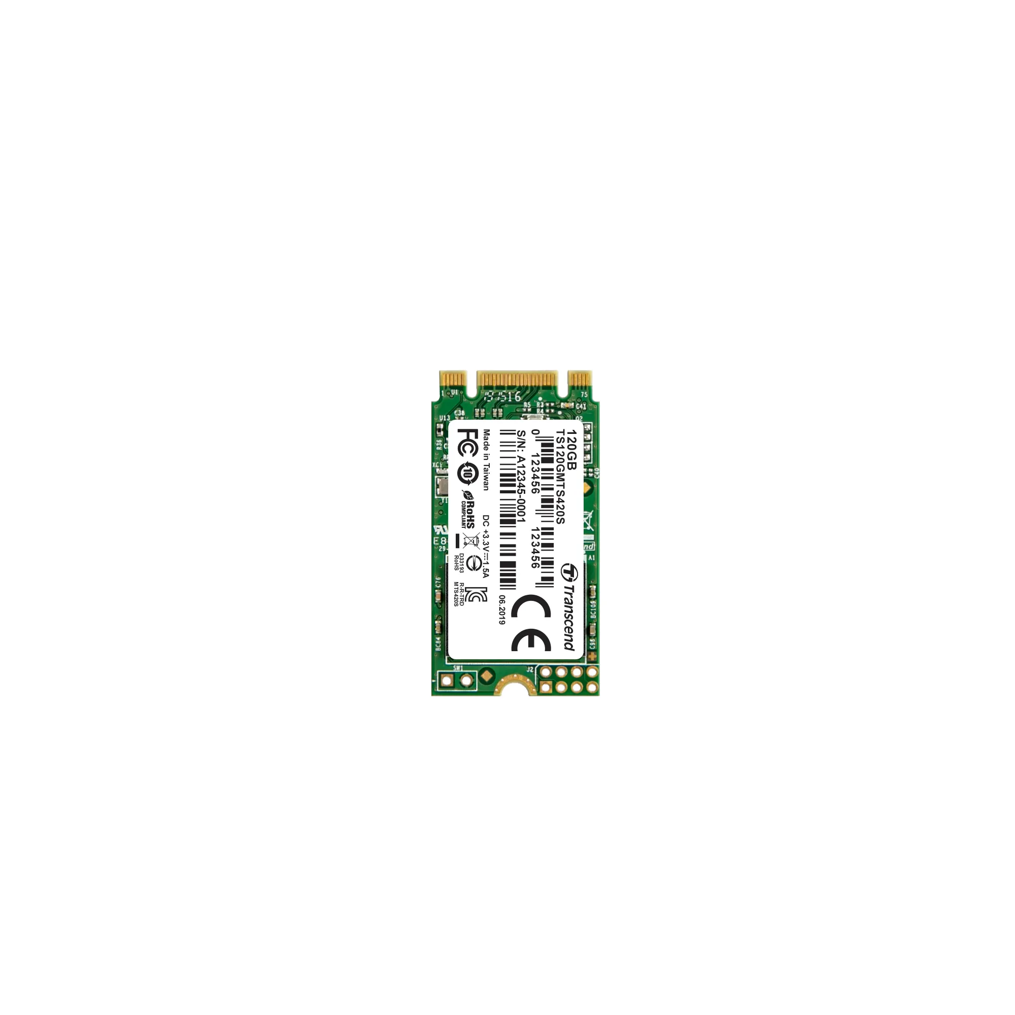 TRANSCEND 120GB MTS420S SATA3 M.2 2242 SSD - TLC