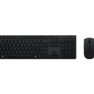 LENOVO 100 Wireless Keyboard and Mouse Combo | US English | 2.4Ghz Receiver | BLACK| 1600 DPI