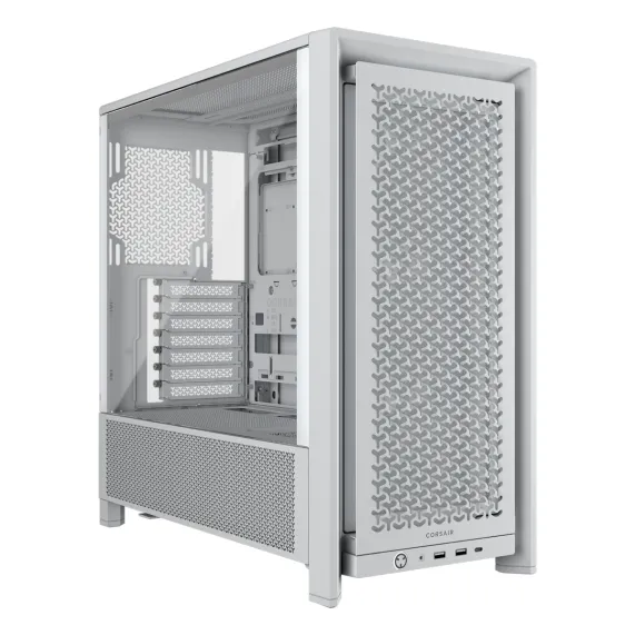 FRAME 4000D RS White Mid-Tower PC Case; 2x 3.5'' | 2x 2.5'' Drive Bays; Up to 360mm Radiator compatible; 3x RS Fans Incl