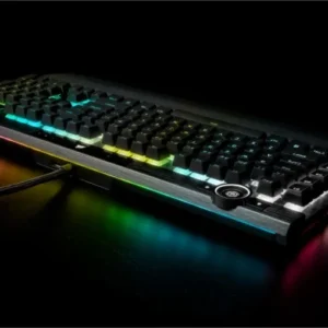 Corsair K100 RGB Optical-Mechanical Wired CORSAIR OPX Switch Keyboard with RGB Backlighting – Black.