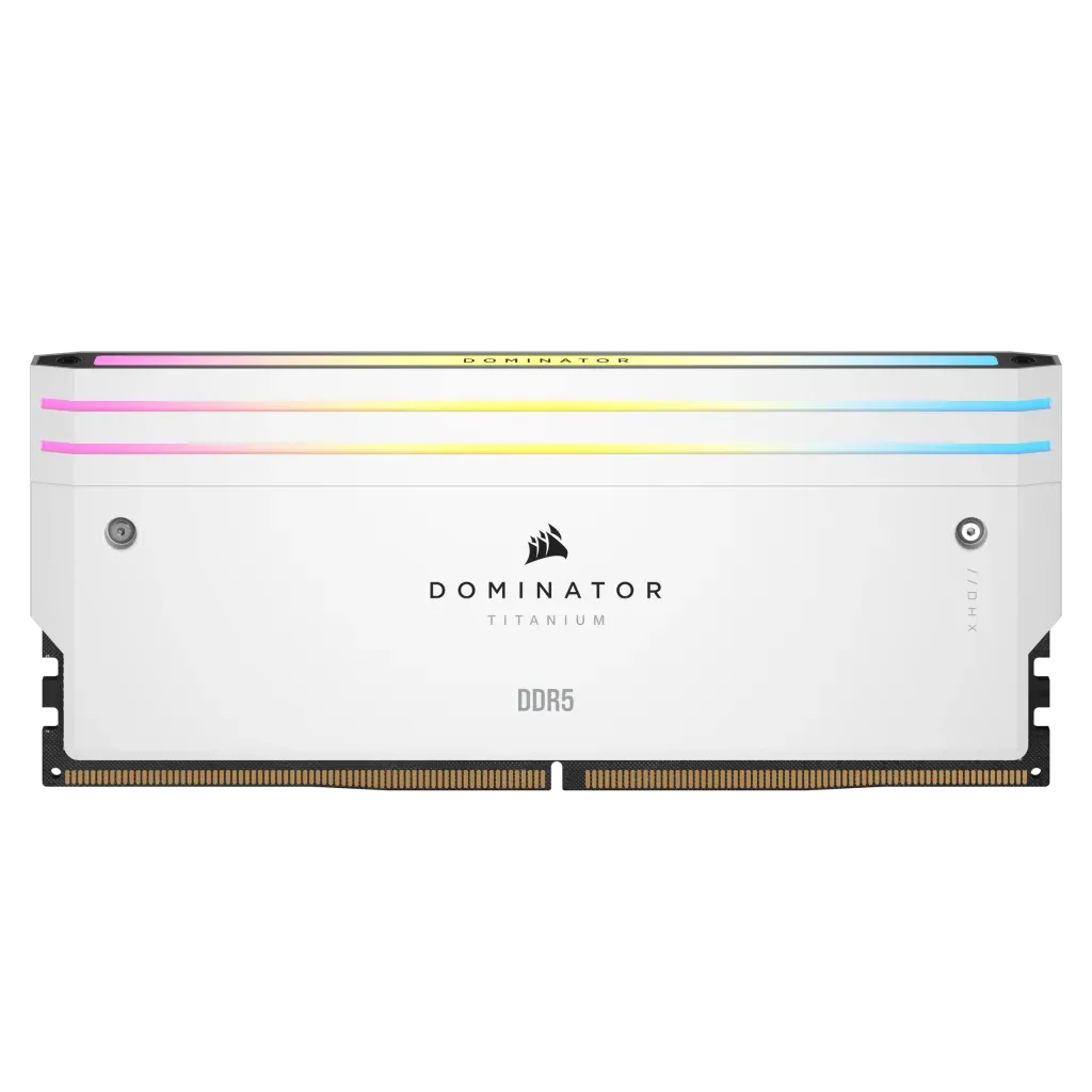 Corsair DOMINATOR TITANIUM 32GB (2 x 16GB) DDR5 7200 CL34-44-44-96 1.45V Intel XMP - WHITE