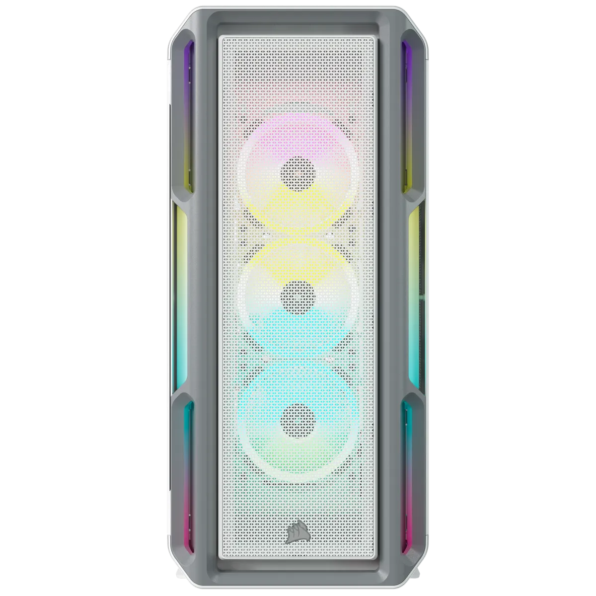 5000T RGB White Tempered Glass Mid-Tower; 2x 3.5'' |  4x 2.5'' Drive Bays; Up to 360mm Radiator compatible; 4x 120mm fan incl