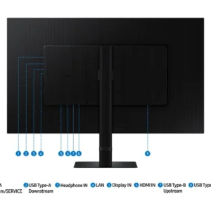 Samsung LS32D800UA 32'' ViewFinity UHD Monitor - 3840X2160; 60Hz; 3000:1; 5ms; 1xHDMI; 1xUSB-C Charging Power; 1xEthernet; 1xD