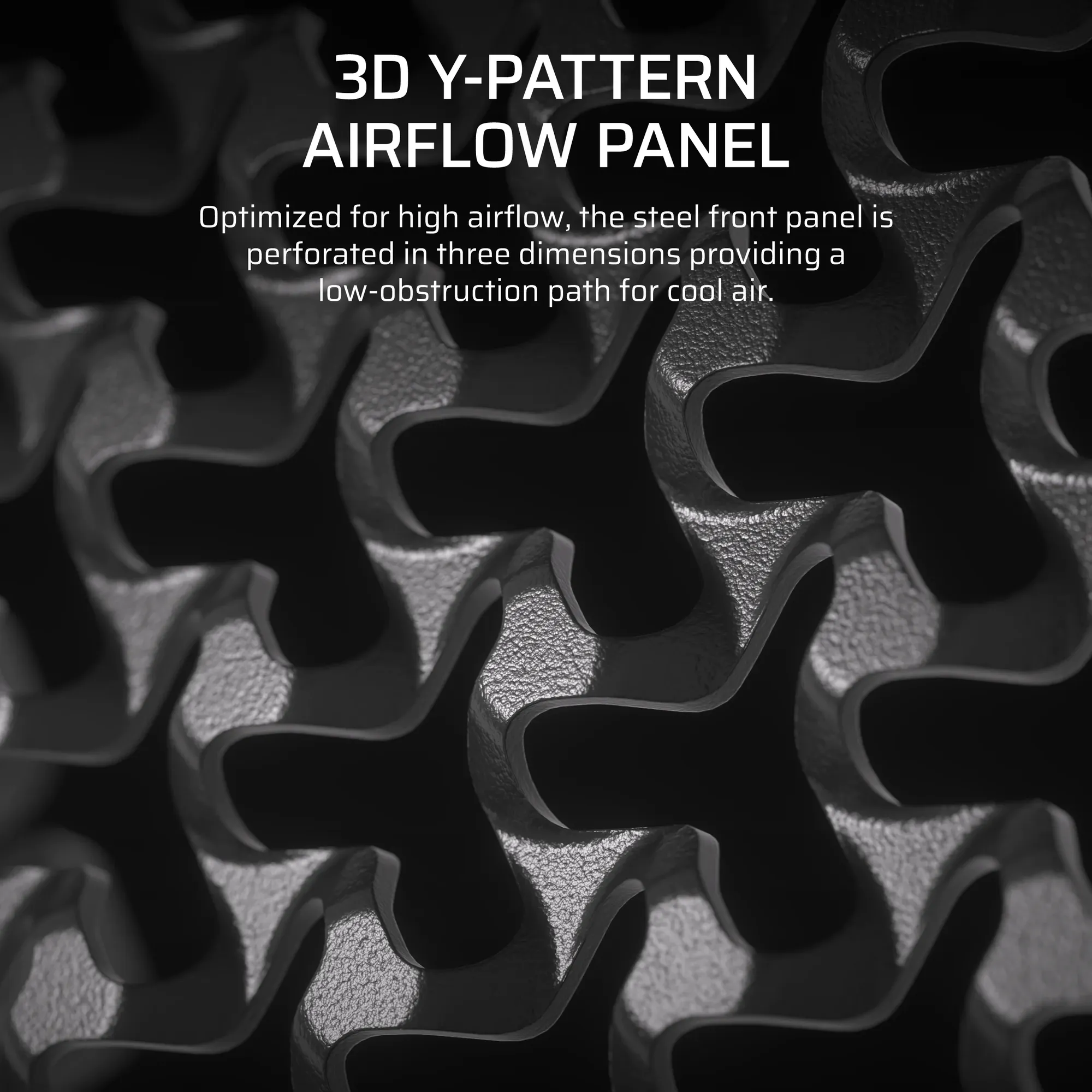 FRAME 4000D Black Mid-Tower PC Case; 2x 3.5'' | 2x 2.5'' Drive Bays; Up to 360mm Radiator compatible; No Fans