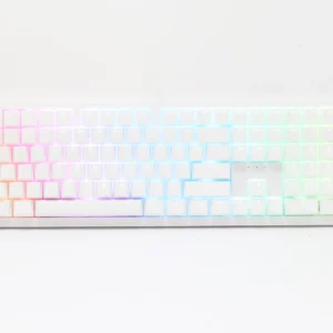 Ducky Keyboard Zero 6108 100% Mechanical Wireless Keyboard; RGB; USB 2.0 / 2.4GHz / BT - White - Cherry MX2A Brown switches.