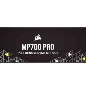 Corsair MP700 PRO 4TB M.2 NVMe PCIe Gen. 5 x4 SSD (no heatsink); Read Up To 12 400MB/s; Write up to 11 800MB/s