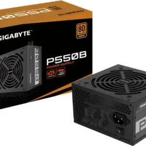 Gigabyte PSU P550B Bronze Certified 550W - 3 Year Warranty; 24/20-pin x 1; CPU 4+4-pin x 1; PCI-E 6+2-pin x 2; SATA x 6; Peri x3