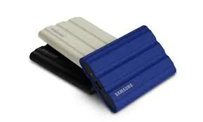 Samsung MU-PE1T0S T7  Shield Portable SSD 1 TB; Transfer speed up to 1050 MB/s; USB 3.2 (Gen2; 10Gbps) backwards compatible; AES