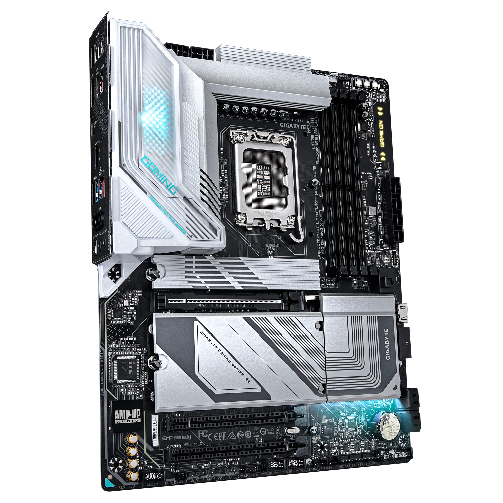 GIGABYTE Intel® Z890 Chipset for LGA 1851; 4x DDR5; 4x M2; USB4® USB Type-C®/DP/HDMI (Front); ATX.